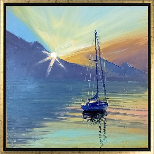 Original ölgemälde gardasee - Ölgemälde,