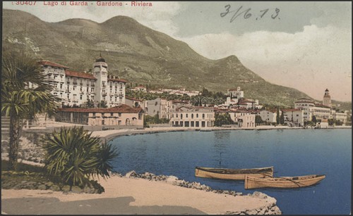 Ansichtskarte gardone riviera - ansichtskarte,