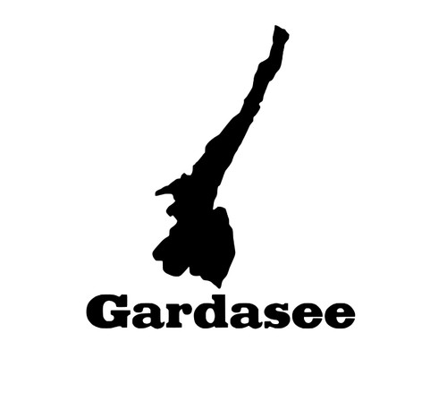 Gardasee aufkleber 11cm - 11cm, x