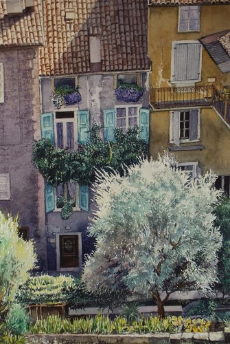 Original aquarell am - aquarell,, 'am