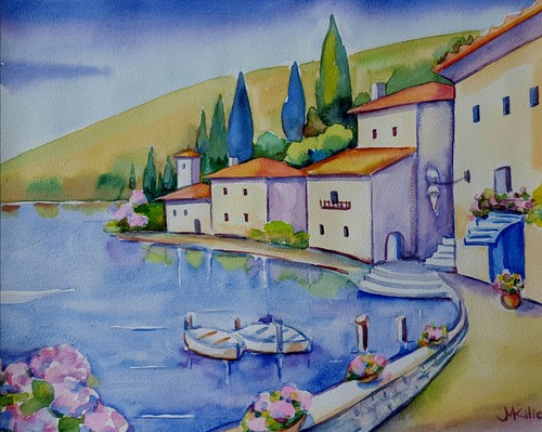 Garda see original - garda, aquarell