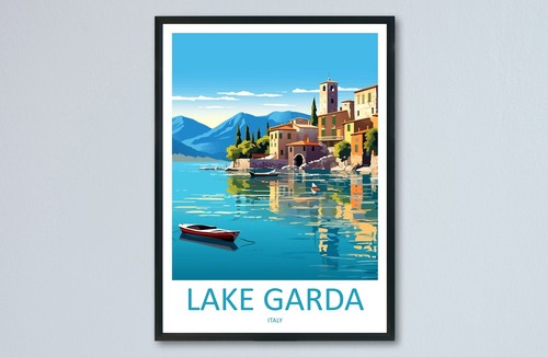 Gardasee reisedruck wandbild - reisedruck,
